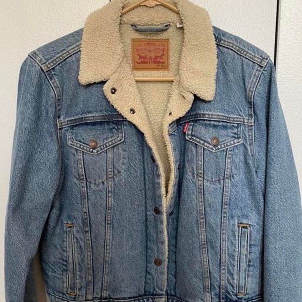 Levi’s sherpa denim trucker jacket